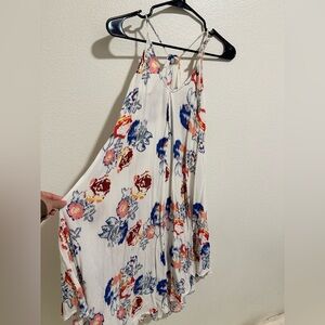 Lovestitch Floral Maxi Dress - White, Red, Blue